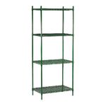 98424 - 14 in x 24 in 4 Shelf Epoxy Coated Shelving Unit