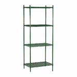 98472 - 14 in x 72 in 4 Shelf Epoxy Coated Shelving Unit