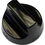 Black Open Burner Knob for American Range Part# A32001