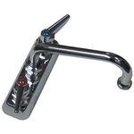 T&S Brass B-1110 Faucet, Deck Mount, 4' Centers, 8" Nozzle