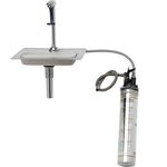 T&S Brass B-1230-WFK WATER STATION W/ 8 PEDESTAL TYPE GLASS FILLER, DR