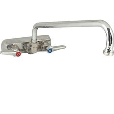 T&S BRASS - B-1108 - FAUCET,3.5"WALL, 12"SPT,LEADFRE