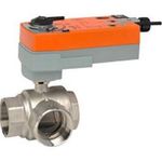 Belimo B350+AFRB24 Characterized Control Valve (Ccv), 2", 3-Way, Cv 57  Valve Actuator, Spring Return, Ac/Dc 24 V, On/Off