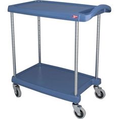 Cart,Utility , 2 Shelf,Blue for Intermetro Part# BC1627-24MB