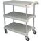 Cart,Utility , 3 Shelf,Gray for Intermetro Part# BC1627-34G-SR