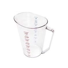 Cup, Measuring (4 Qt,Clr Plst) for Cambro Part# CAM400MCCW135