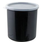 Crock W/Lid(Plst,1.2 Qt, Blk) for Cambro Part# CAMCP12-110