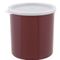 Crock W/Lid(Plst,1.2 Qt, Brn) for Cambro Part# CAMCP12-195