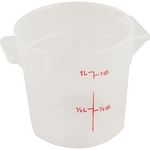 Container(Rnd,Translucent,1Qt) for Cambro Part# CAMRFS1PP-190