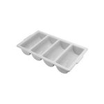 Adcraft CBP-4 Cutlery Bin 4 Compartment Gray 1 Each