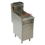 CULGF90NG - 40 lb 90, 000 BTU Single Pot SS-Series Natural Gas Fryer