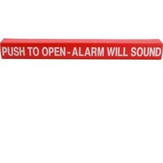 Wrap,Push Pad , Push To Open,Red for Detex Part# ECL-105417-1