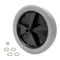 12" Wheel, Non-marking for Rubbermaid Part# FG1011L10000