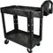 Cart,Utility (2-Shelf, Black) for Rubbermaid Part# FG450088BLA