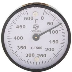 Thermometer,Grill (0-500F) for Comark Instruments Part# GT500K