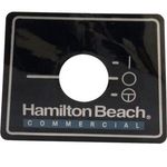 Nameplate (Blender)  for Hamilton Beach Part# HAM230047900