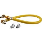 T&S Brass HG-2D-48 GAS HOSE, FREE SPIN FITTINGS, 3/4 NPT, 48 LONG