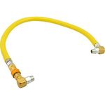 T&S Brass HG-4D-60S Gas Hose With Quick Disconnect, 3/4" X 60"