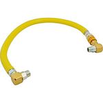 T&S Brass HG-4E-48S Gas Hose With Quick Disconnect, 48" X 1", Swivelink Fittings