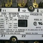 3POLE 25AMP 115VOLT CONTACTOR For Carrier Part# HN53CB115