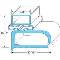 74-1006 - DOOR GASKET 7 5/8" X 24 3/8"