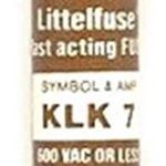 Fuse 600V F/A 7 Amp for Littelfuse Part# KLK007