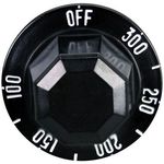 Kn224 Black Plastic Knob Off-300-100