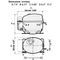 Fractional Hp Compressor 1/2Hp, 115V Hermetic for Continental Refrigerator Part# NEK2134GK1