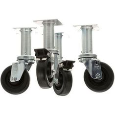 Casters , 4"Wheel,9"Lift, 4 Pk for Pitco Part# PTB3901504