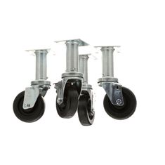 175-1134 - CASTERS, 4"WHEEL,9"LIFT, 4 PK