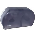 San Jamar R4000TBK Twin Jumbo Bath Tissue Dispenser 1/EA