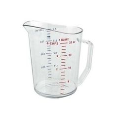 Cup, Measuring (1 Qt,Clr Plst) for Rubbermaid Part# RBMD3216