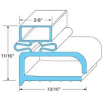 Door Gasket 24-1/4" X 24-1/4" for Randell Part# RD1045