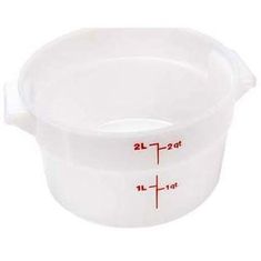 Container 8-3/16"Rd,2 Qt ,Wht for Cambro Part# RFS2148