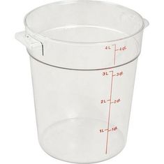 Container (8-3/16"Rd,4 Qt,Clr) for Cambro Part# RFSCW4135