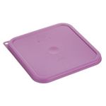 6-8 Qt Camsquare Cover Purple Allergen Free for Cambro Part# SFC6SCPP-441