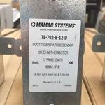 DCT MNT TEMP SNS 1000OHM 12" For Mamac Systems Part# TE-702-B-4-D