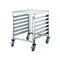 WINSRK12D - 12 Tier Double Wide Undercounter Steam Pan Rack