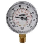 Pressure Gauge, 2-1/2" dia., 30VAC, 60 psi: Fits Groen Brand