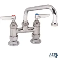 Faucet, 4"Deck (6"Spt, Leadfree) for T&S Brass