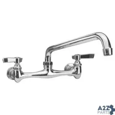 FISHER MFG - 64750 - FAUCET,8"WALL, LEADFREE,SS,10"S