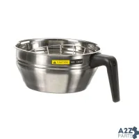Bunn 20216.0000 Funnel Assembly, Stainless With Black Handle
