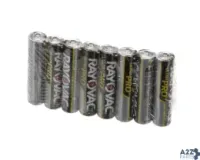 Rayovac B/AAA-ALK AAA Battery, Alkaline, Pack of 8