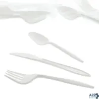 AmerCareRoyal 3KP203W500-C Three Piece Plastic Meal Kit With White Medium Weight F