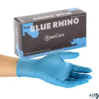 AmerCareRoyal 40991-C Amercare Blue Rhino Powder Free Nitrile Gloves, Small,