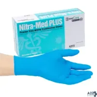 AmerCareRoyal 43152-C Amercareroyal Nitra-Med Plus Disposable Exam Gloves, Me