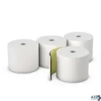 AmerCareRoyal C225085050-C 2.25" X 85' White/Canary Copy Register Rolls With 7/16