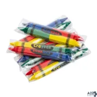 AmerCareRoyal CR2H10002PK-C 4-Color Double End Honeycomb Crayons, Case Of 500 Packs