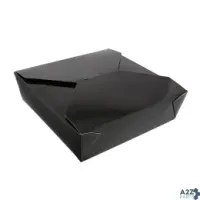 AmerCareRoyal FTB5BK-C Royal #5 Black Takeout Box, 4/35, 8.5 Inch X 8.5 Inch X