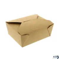 AmerCareRoyal FTB8N-C #8 Kraft Folded Takeout Box, 6" X 4-3/4" X 2.5", Pac